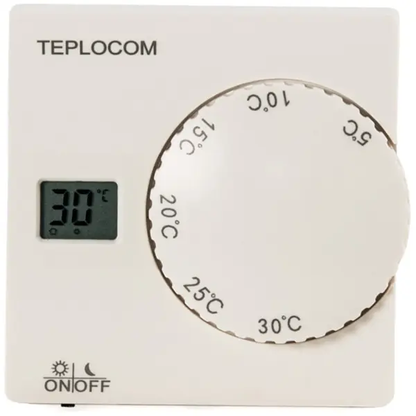 Термостат проводной Teplocom TS-2AА/8A комнатный белый