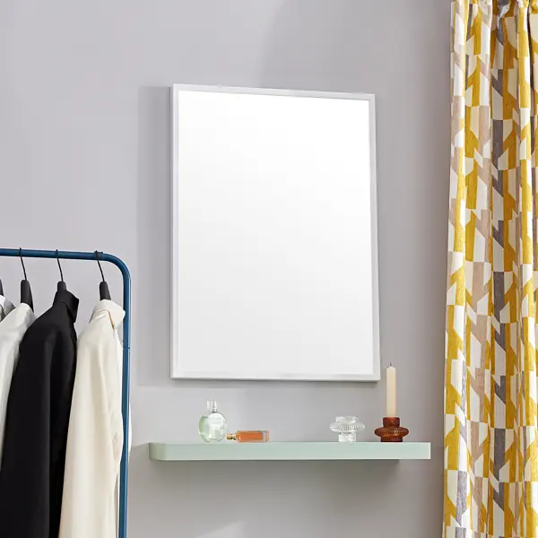 Зеркало декоративное Inspire Вега прямоугольник 50x70 см цвет белый