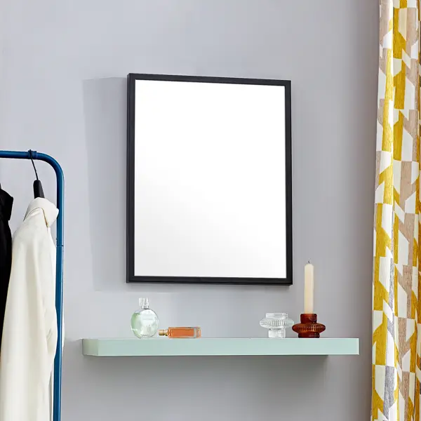 Зеркало декоративное Inspire Basic прямоугольник 40x50 см цвет черный