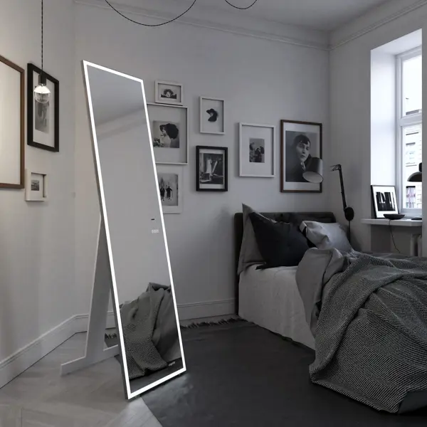 Зеркало декоративное Inspire Modal Led прямоугольное 45x175 см цвет графит