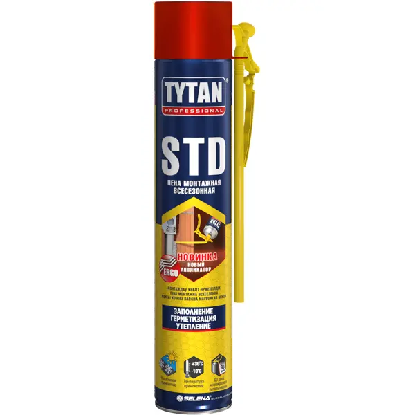 Пена монтажная бытовая Tytan STD 35 всесезонная 750 мл