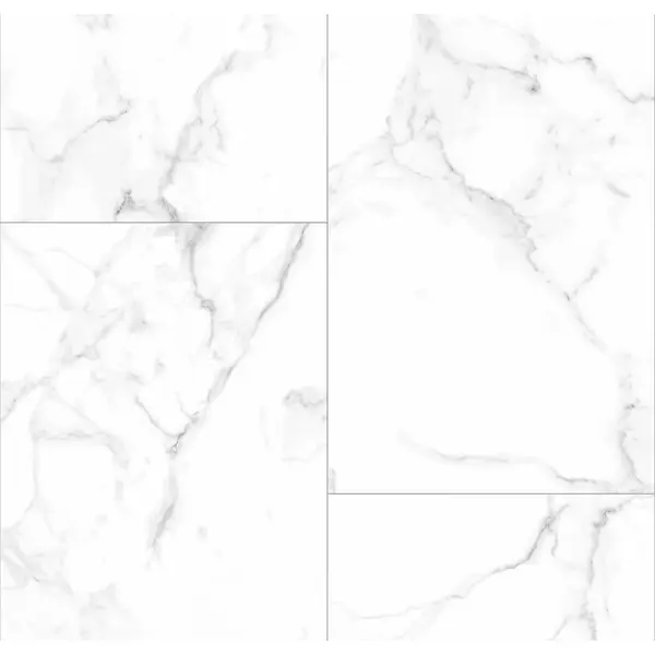 Комплект стеновых панелей ПВХ Artens Белый мрамор 2700x375x8 мм 2.03 м? 2 шт