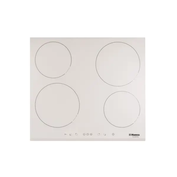 Индукционная варочная панель Hansa BHIW67323 70 см 4 конфорки цвет белый