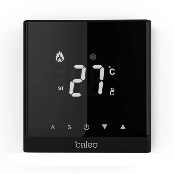 Терморегулятор для теплого пола Caleo C732 цифровой цвет черный
