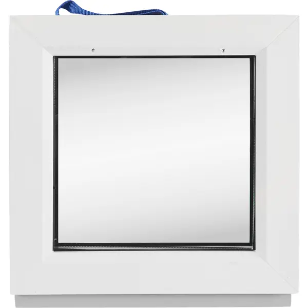 Пластиковое окно ПВХ VEKA 400x400 мм (ВxШ) глухое однокамерный стеклопакет цвет белый (с двух сторон)
