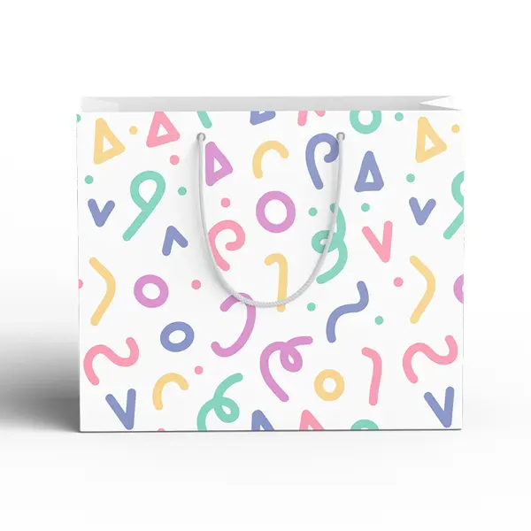 Пакет подарочный Конфетти 20x15 см цвет разноцветный