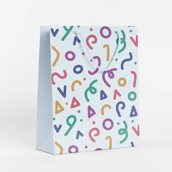 Пакет подарочный Конфетти 25.5x36 см цвет разноцветный