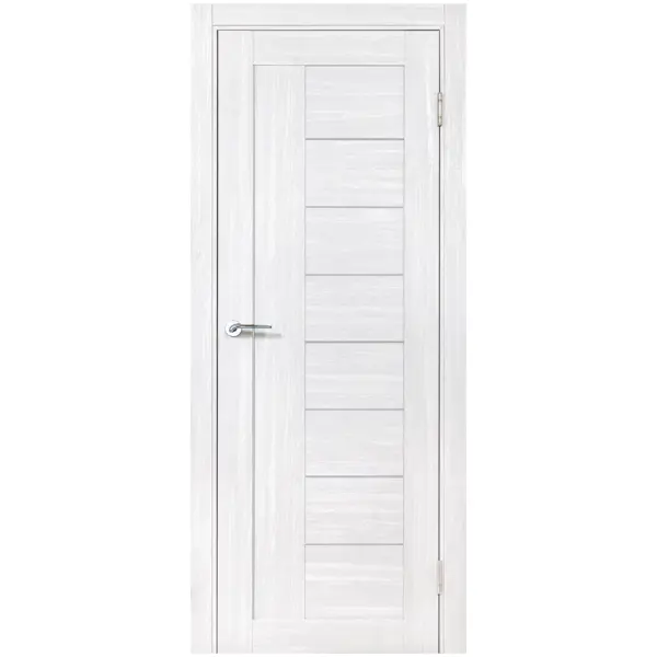 Дверь межкомнатная остекленная с замком и петлями в комплекте Легенда-29 200x90 см HardFlex цвет светло-серый