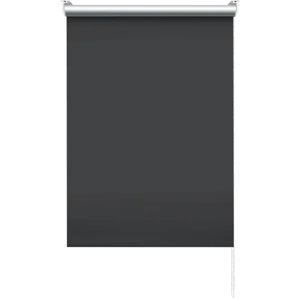 Штора рулонная блэкаут Эскар 50x160 см черная Black 1