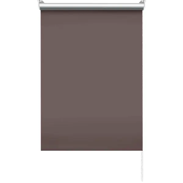 Штора рулонная блэкаут Эскар 55x160 см коричневая Terra 2