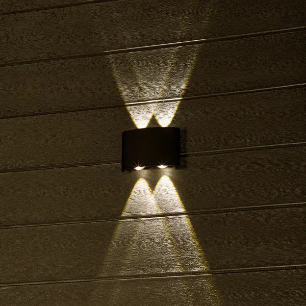 Светильник настенный светодиодный уличный Duwi «Nuovo» 24770 2 IP54 цвет черный