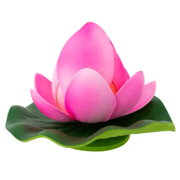 Цветок для водоема Ecotec Бутон лотоса пластик розовый ?10 см