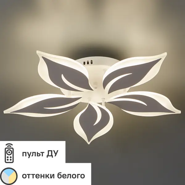 Люстра светодиодная Natali Kovaltseva Sirius 80 Вт регулируемый белый свет цвет белый