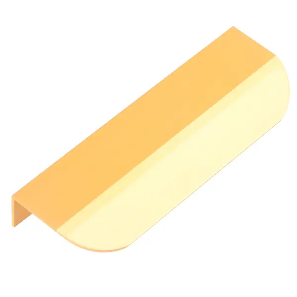 Ручка накладная мебельная 96 мм, цвет золото