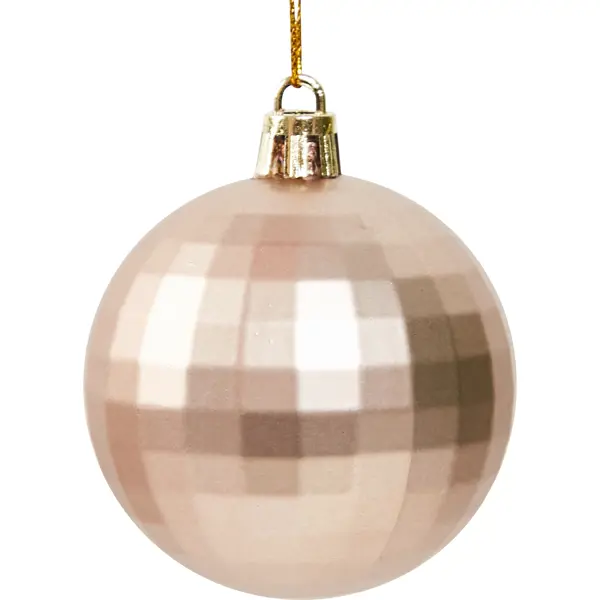 Елочное украшение Шар-диско Christmas ?6 см цвет коричневый
