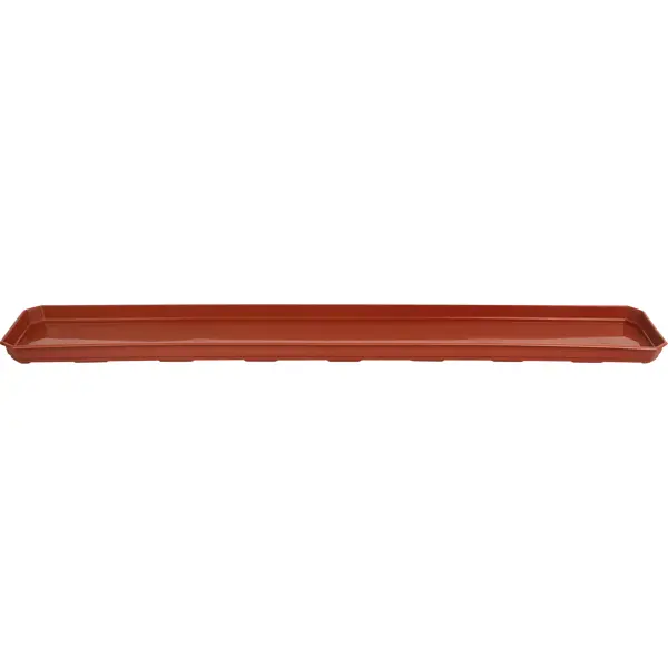 Поддон для балконного ящика Ingreen пластик коричневый 80x13.8x2.4 см