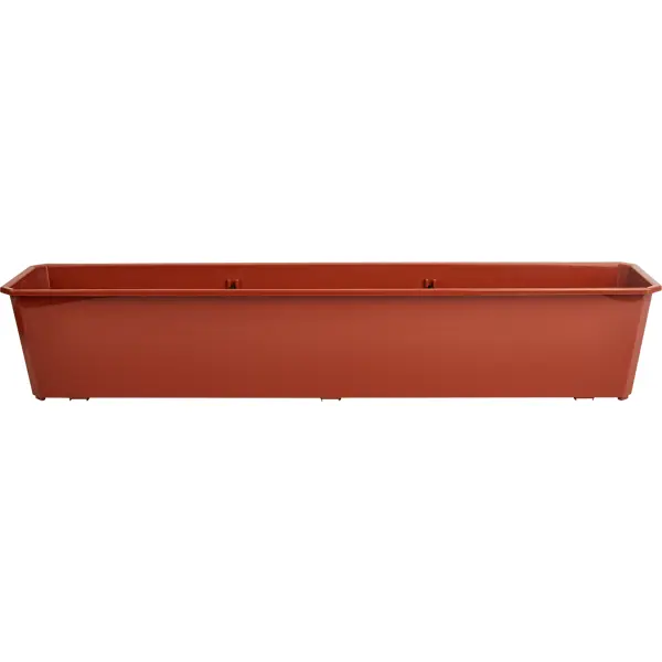 Ящик балконный Ingreen 80x17 h15 см v14 л пластик коричневый
