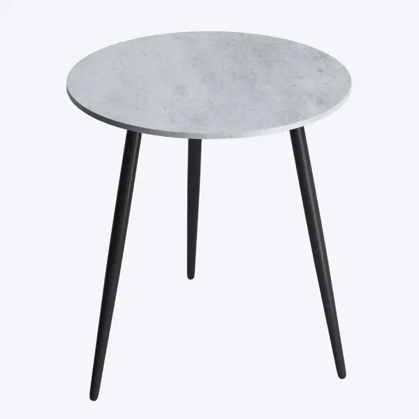 Стол кухонный 75x75 см круглый МДФ цвет серый