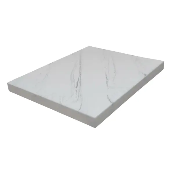 Столешница в ванную Scandi-60M 60x47 см искусственный камень цвет белый мрамор
