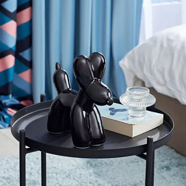 Декоративная фигура Собака керамика черная 19х7.5х18.5 см