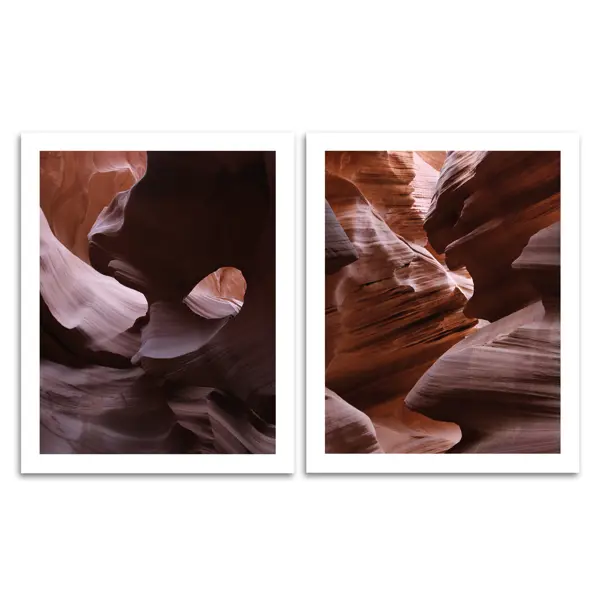 Постер Скалы каньона 40x50 см 2 шт.