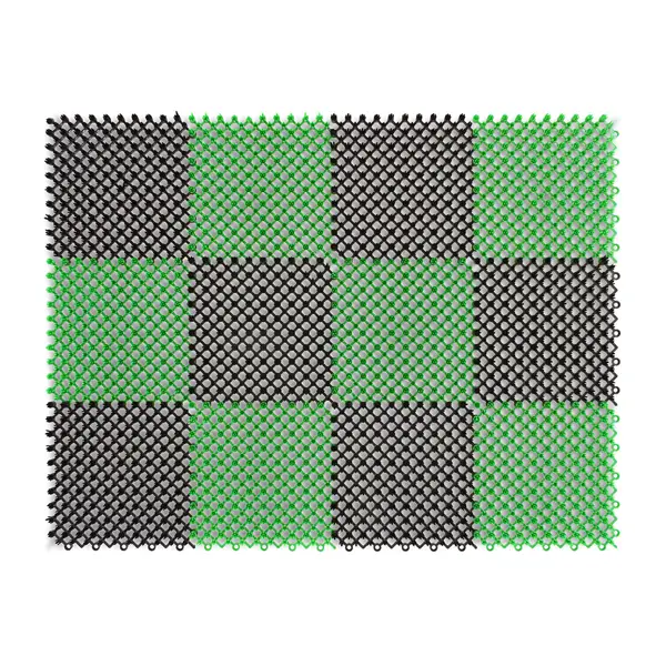Коврик декоративный полиэтилен Травка 42x56 см цвет черно-зеленый