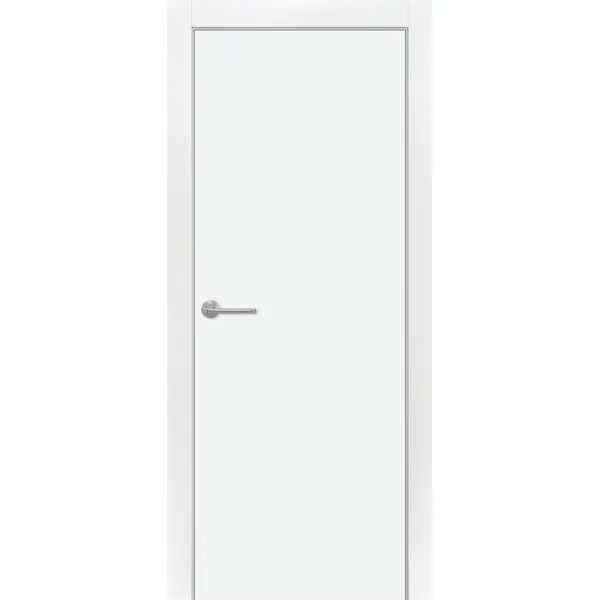 Дверь межкомнатная глухая без замка и петель в комплекте 70x200 см финиш-бумага цвет белый