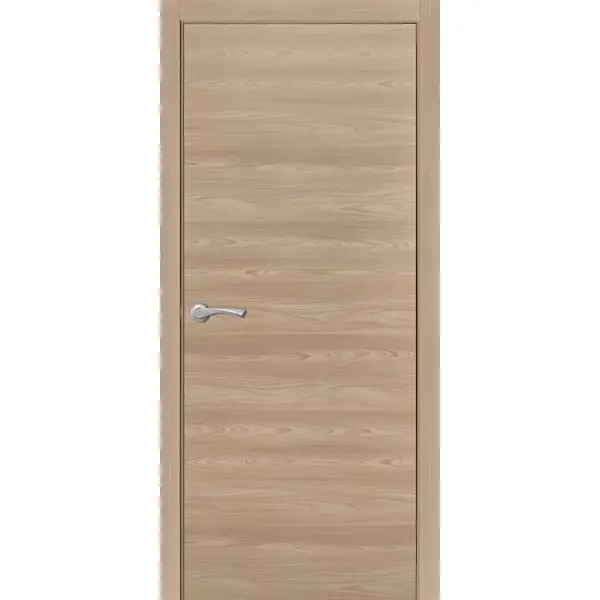Дверь межкомнатная глухая с замком в комплекте 80x200 см Hardflex цвет коричневый