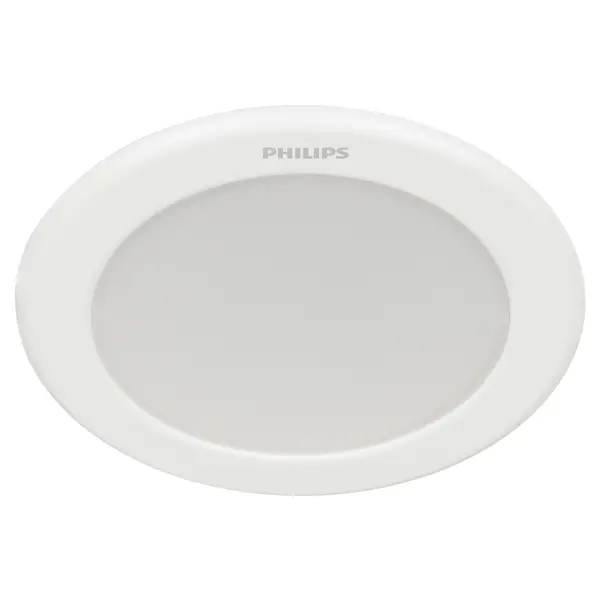 Светильник точечный светодиодный встраиваемый Philips LED6 под отверстие 90 мм 1 м? нейтральный белый свет, цвет белый