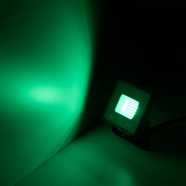 Прожектор светодиодный уличный Gauss 10 Вт IP65, зеленый свет