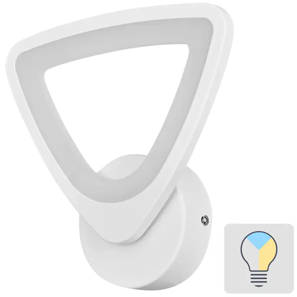 Настенный светильник светодиодный Escada 10218/1LED, регулируемый белый свет, цвет белый