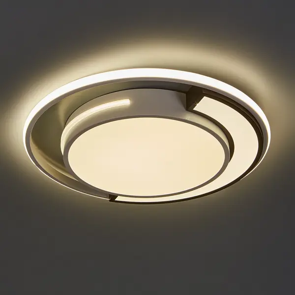 Умная люстра потолочная светодиодная Capo 2940-500 цвет бело-черный