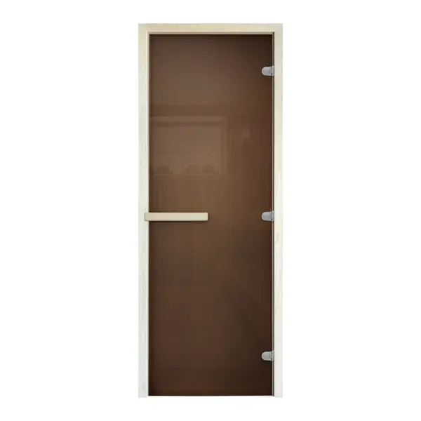 Дверь для бани Стандарт 69x189 см бронза