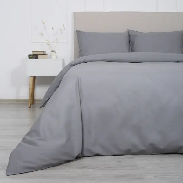 Комплект постельного белья Melissa двуспальный бязь серый