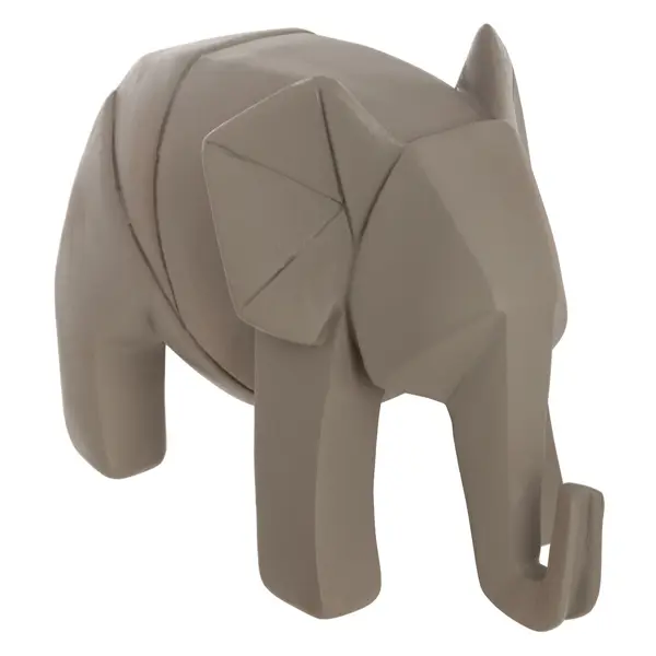 Статуэтка декоративная Atmosphera Слон-оригами 12.5x14 см серебристо-черная
