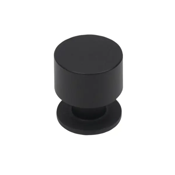 Ручка-кнопка мебельная AKS Лион 24 мм цвет черный