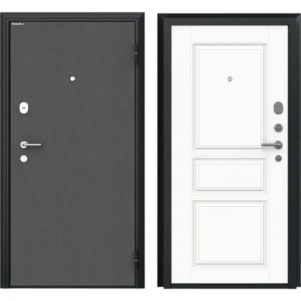 Дверь входная металлическая Премиум New 98x205 см правая малибу классик