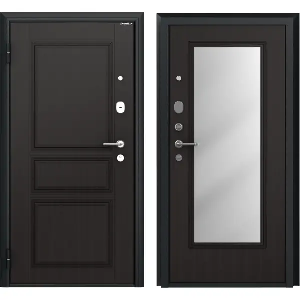 Дверь входная металлическая Премиум New 88x205 см левая венге