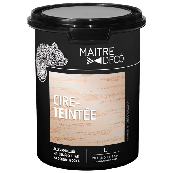 Лессирующий состав Maitre Deco Cire Teintee 1 л