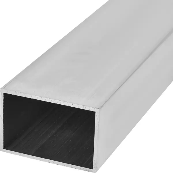 Профиль прямоугольный 60x40x2x1000 мм, алюминий, цвет серый