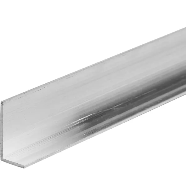L-профиль с неравными сторонами 20x10x1.2x2700 мм, алюминий, цвет серый