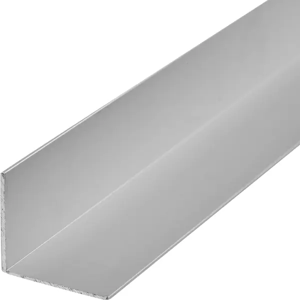 L-профиль с равными сторонами 30x30x1.2x2700 мм, алюминий, цвет серебро