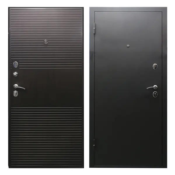 Дверь входная металлическая Оникс-Муар 86x205 см левая венге