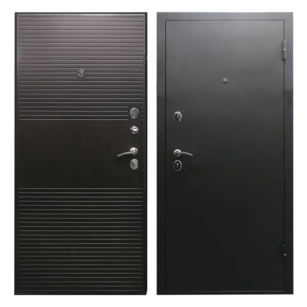 Дверь входная металлическая Оникс-Муар 86x205 см правая венге