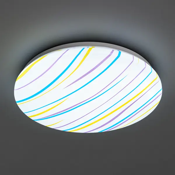 Светильник настенно-потолочный светодиодный Lumin Arte Rio C16LLW24W, 12 м?, холодный белый свет, цвет белый