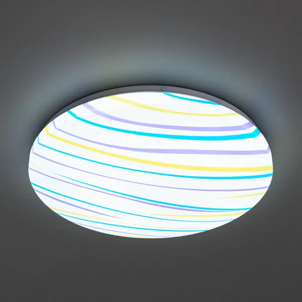 Светильник настенно-потолочный светодиодный Lumin Arte Rio C16LLW36W, 18 м?, холодный белый свет, цвет белый