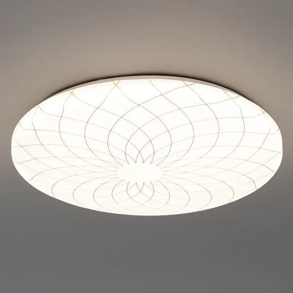 Светильник настенно-потолочный светодиодный Lumin Arte Fler C19LLS55W, 30 м?, нейтральный белый свет, цвет белый