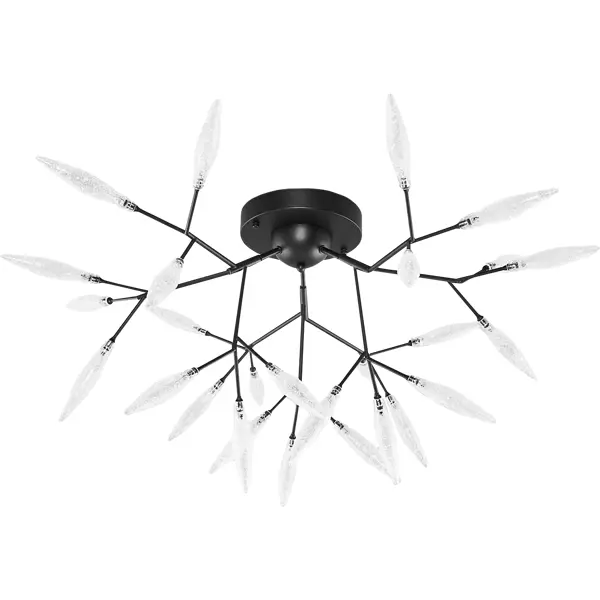 Люстра потолочная Freya FR5067CL-27B, 27 ламп, 27 м?, цвет черный/белый