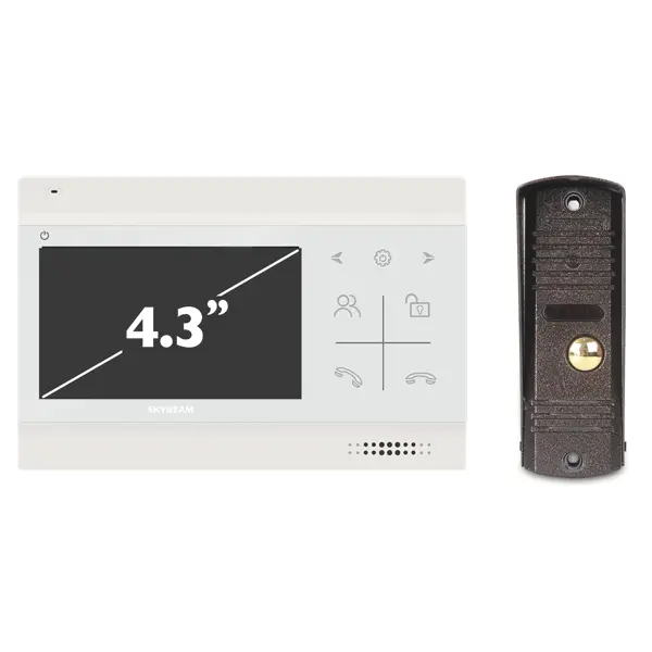 Комплект видеодомофона Skybeam 600TVL 4.3"
