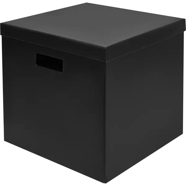 Коробка складная для хранения 30x31x31 см картон черный
